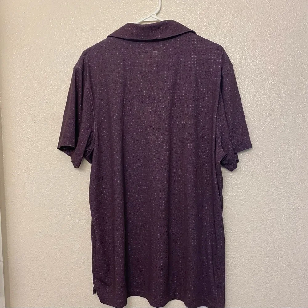 J. Crew performance purple stretch golf office career Polo shirt Mens - L